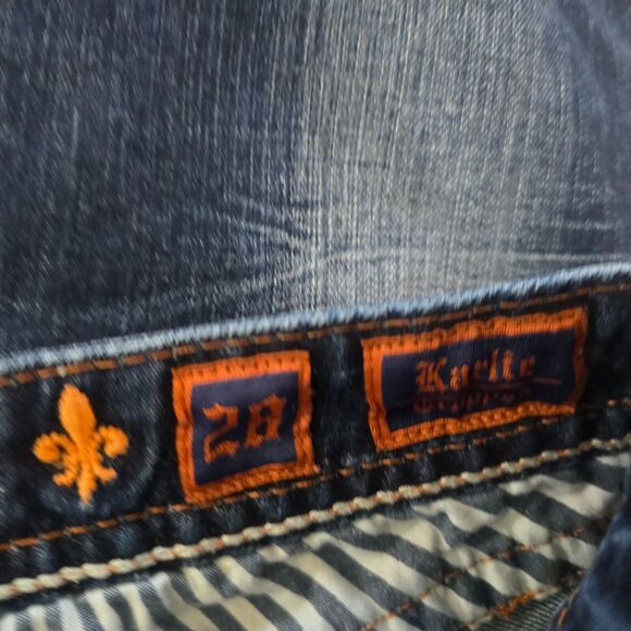 Rock Revival Capri Women's 28 Karlie Dark Wash - Picture 7 of 16